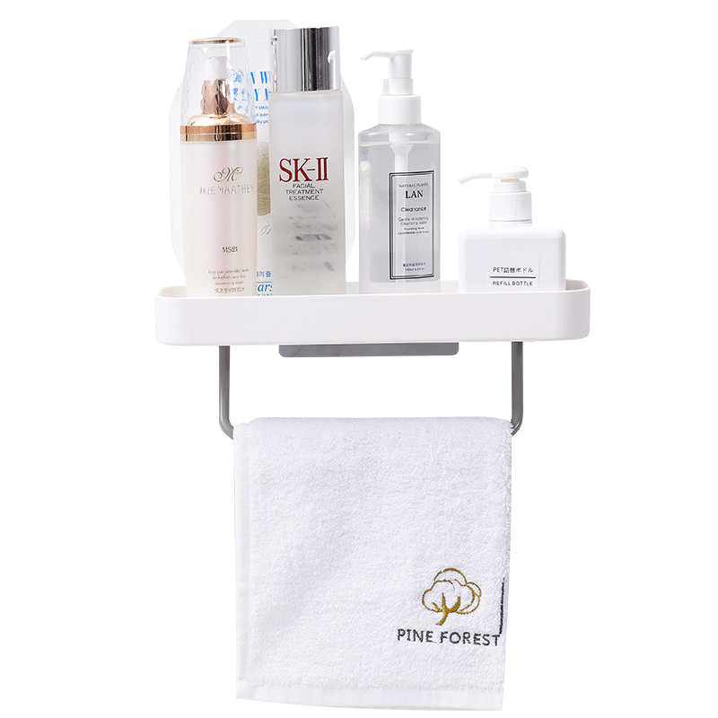 Rack de armazenamento com porta-toalha