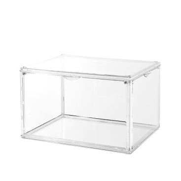 Caixa de exposição de sapato aberta de 2 lados