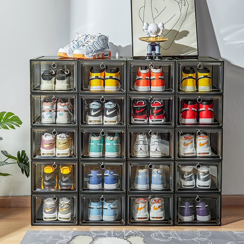 Caixa de sapato transparente