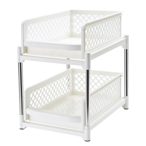 rack de armazenamento embaixo da pia com gavetas