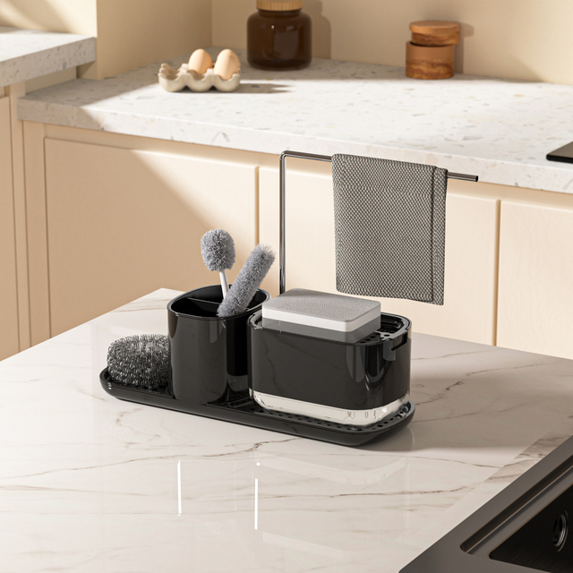 Dispensador de sabonete com rack