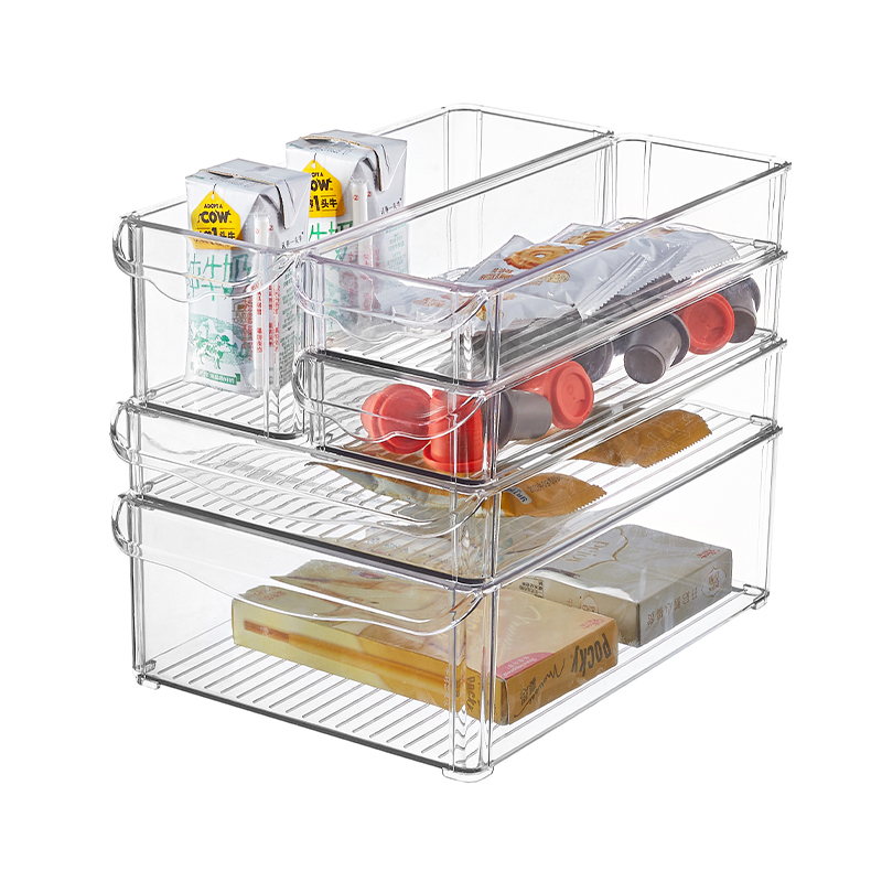 Recipiente de geladeira empilhável