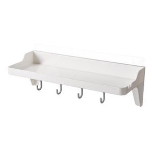 Rack de armazenamento montado na parede com ganchos