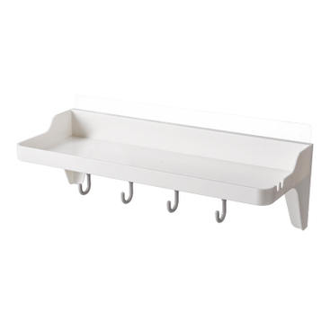 Rack de armazenamento montado na parede com ganchos