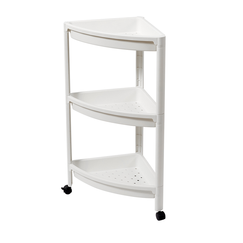 Prateleira de armazenamento de canto em forma de leque