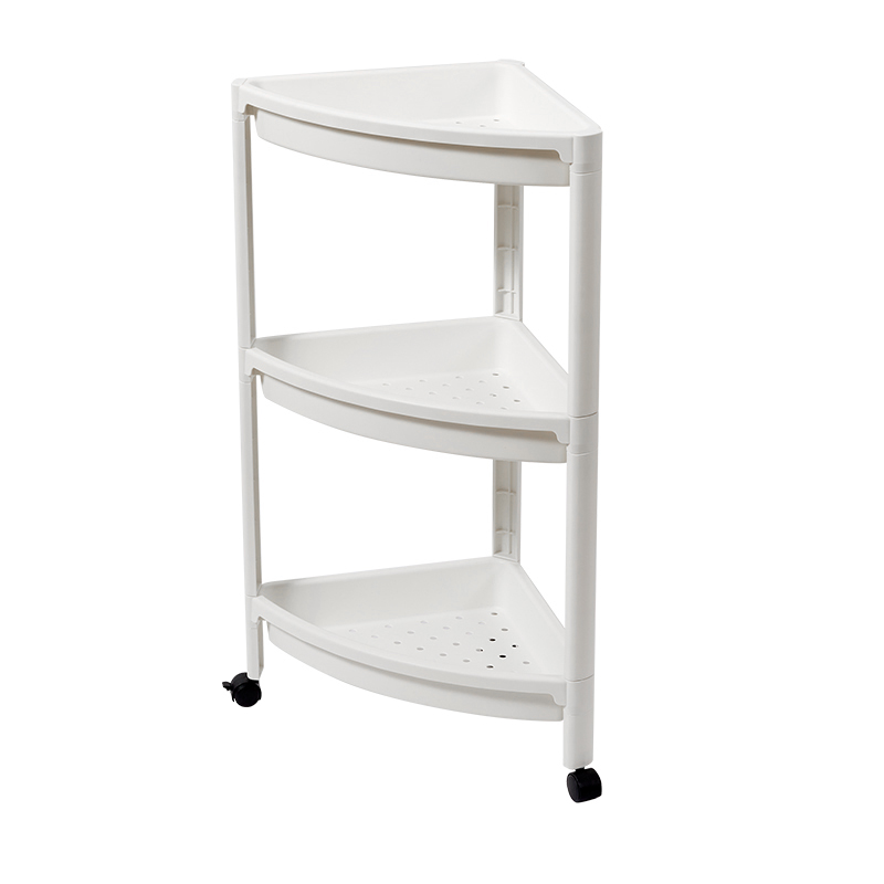 Prateleira de armazenamento de canto em forma de leque