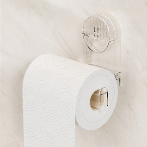 Banheiro cozinha auto-adesivo tecido toalha rack de armazenamento suporte cabide suporte de papel rolo