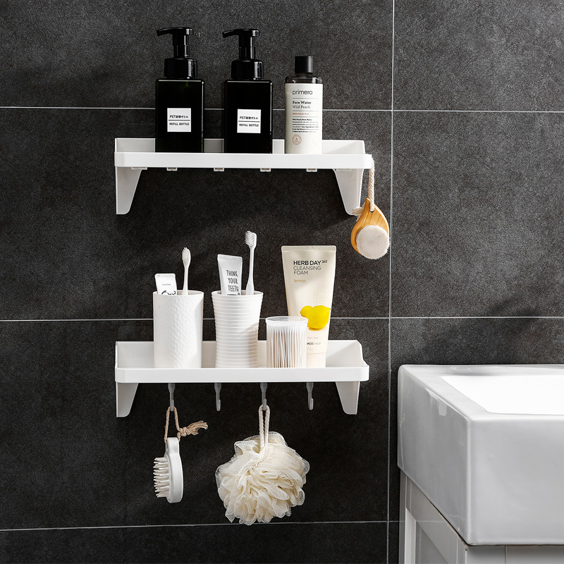 Rack de armazenamento montado na parede com ganchos