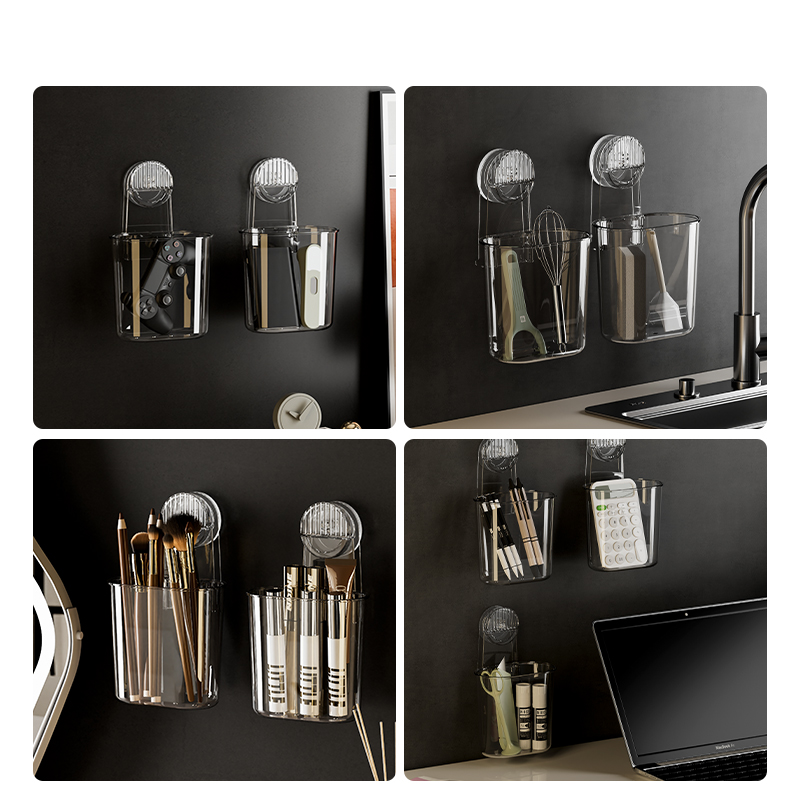 Prateleiras de parede de plástico populares, armários de armazenamento, guarda-roupas de cozinha, salas de estar, cantos de banheiro, chuveiros, suspensão