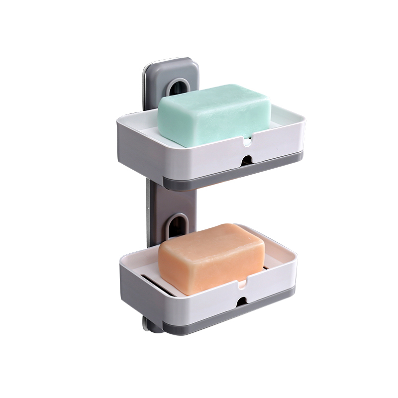 Saboneteira dupla montada na parede