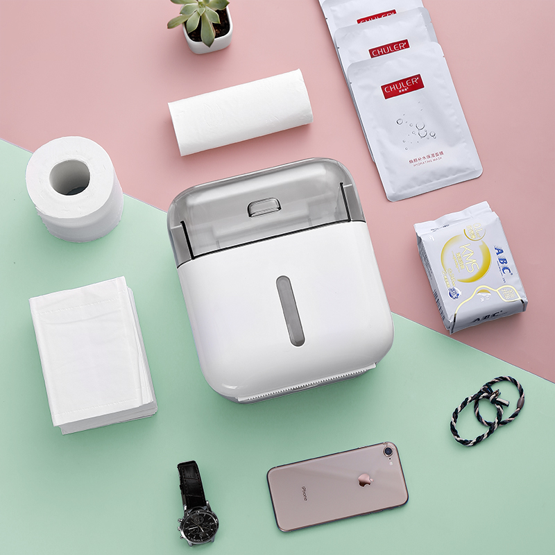 Distribuidor de papel em rolo com gaveta e rack