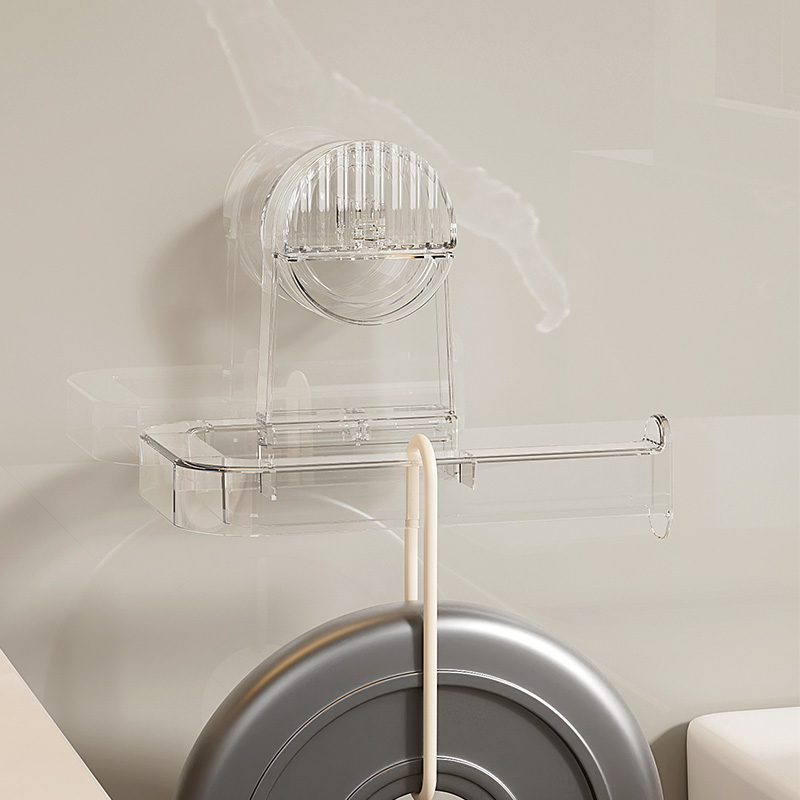 Banheiro cozinha auto-adesivo tecido toalha rack de armazenamento suporte cabide suporte de papel rolo