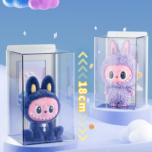 Mini caixa de exibição de brinquedos em acrílico multifuncional, caixa cega transparente, estatueta, caixa de armazenamento de brinquedos