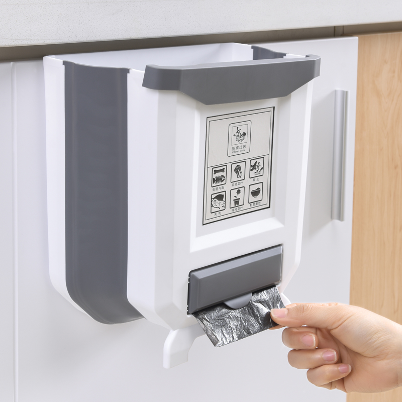 Lixeira ajustável de cozinha
