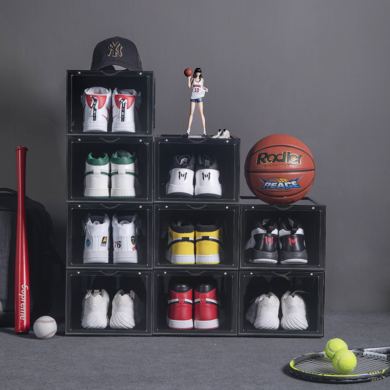 Caixa de tênis aberta frontal